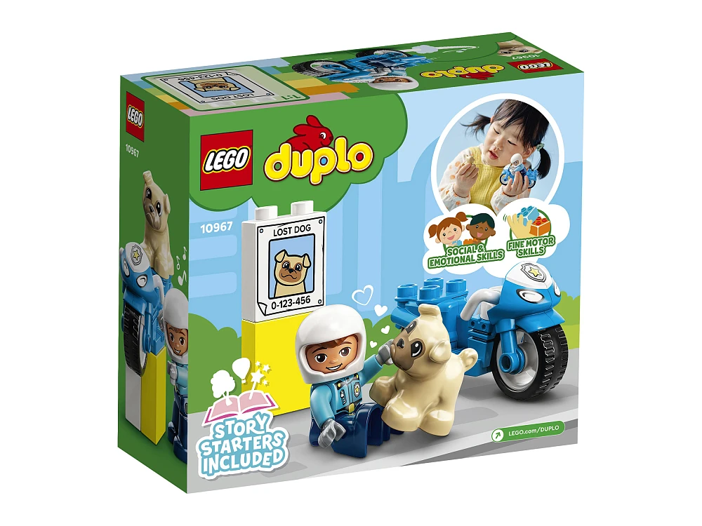 Конструктор LEGO DUPLO Полицейский мотоцикл [10967]