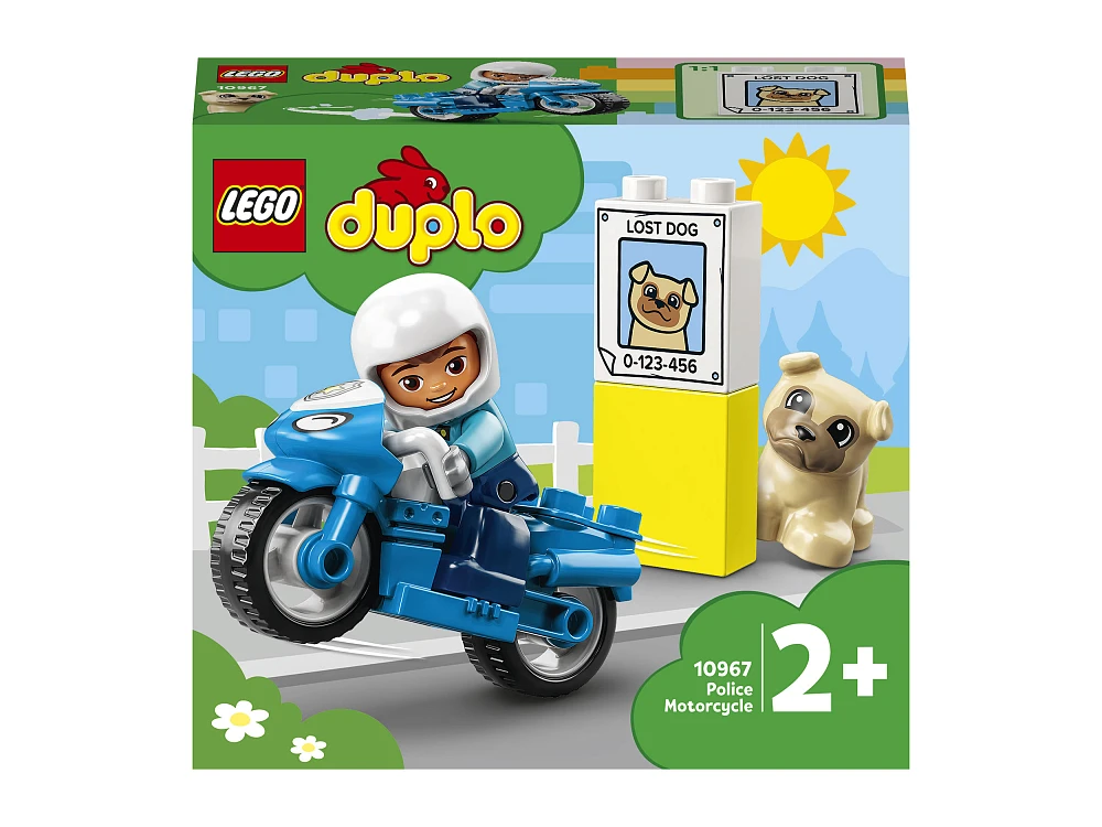 Конструктор LEGO DUPLO Полицейский мотоцикл [10967]